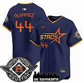 Men's Houston Astros #44 Yordan Alvarez Navy 2025 City Connect Limited Stitched Jersey Dzhi,baseball caps,new era cap wholesale,wholesale hats